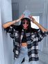 Plaid shirt "RAINY DAY" VMC58 - BLACK